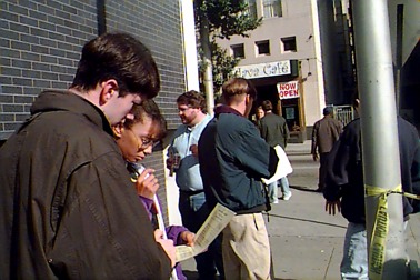 Pike & Students Outside